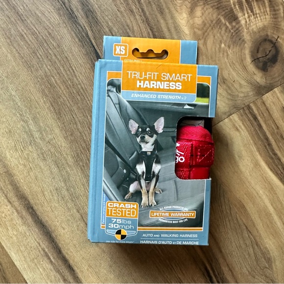 Kurgo Tru-Fit Smart Harness - Bright Red - Picture 1 of 2